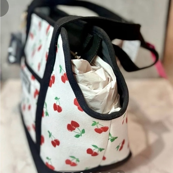 Betsey Johnson Cherry Print Pet Carrier Bag - Picture 2 of 5